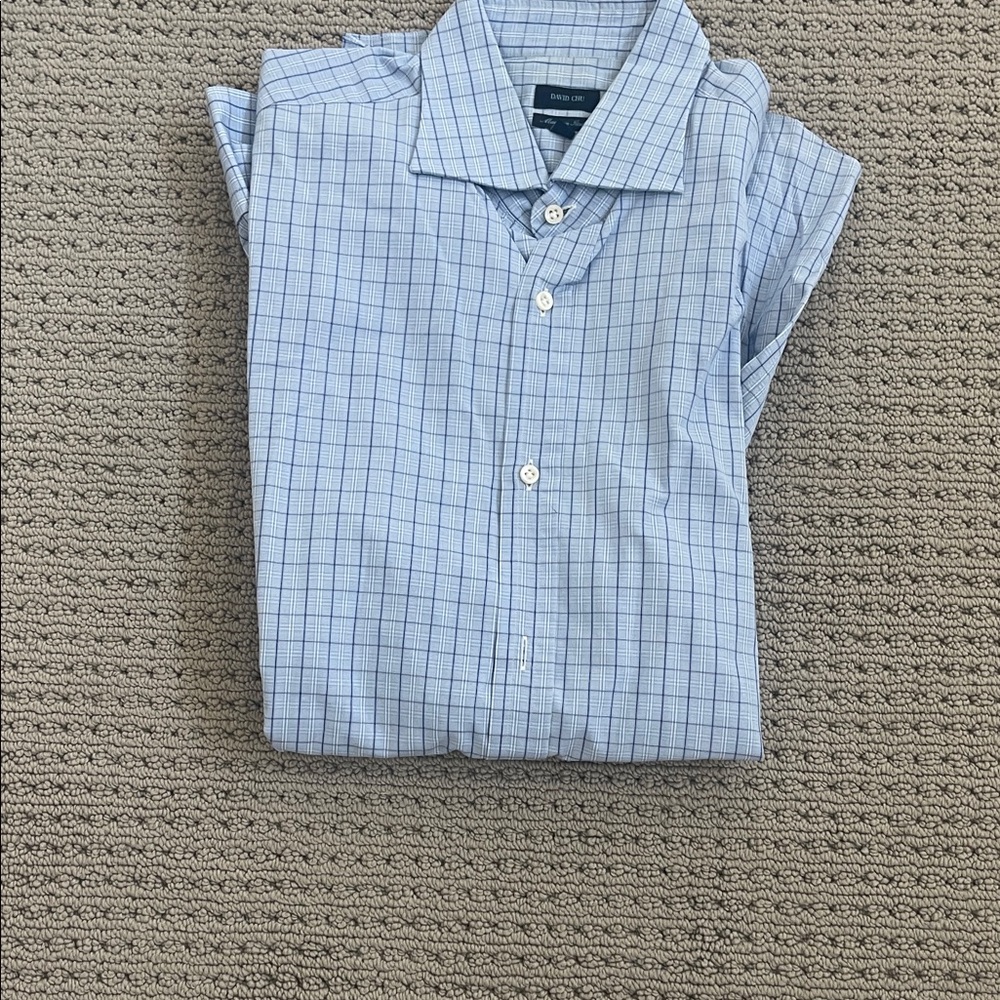Men's Blue Checkered Casual Shirt